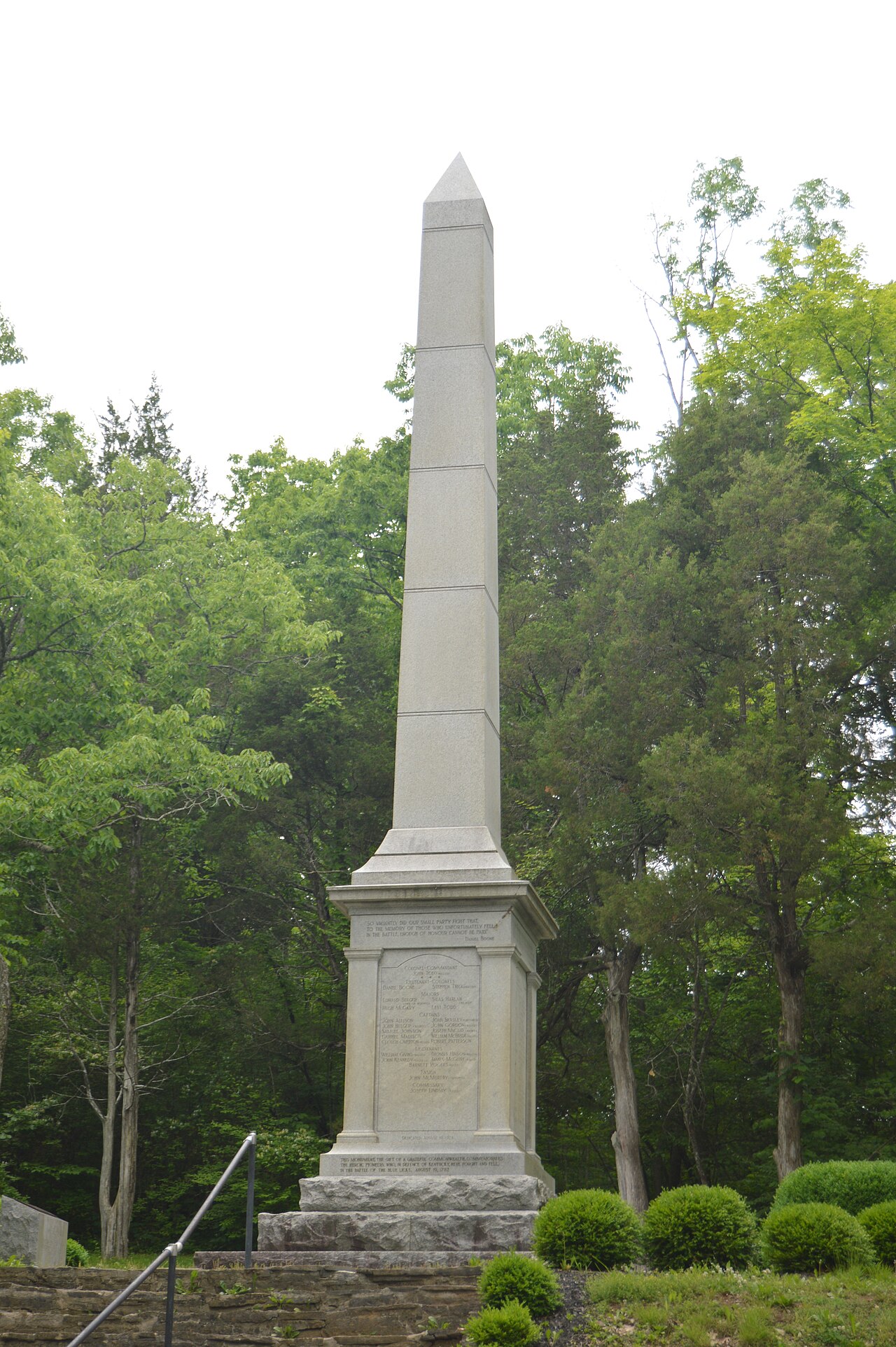 Blue Licks Battlefield monument