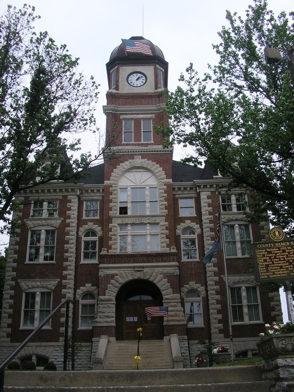 Nicholas County Courthouse, Carlisle (photographed 2007), the third courthouse on the 1816 site