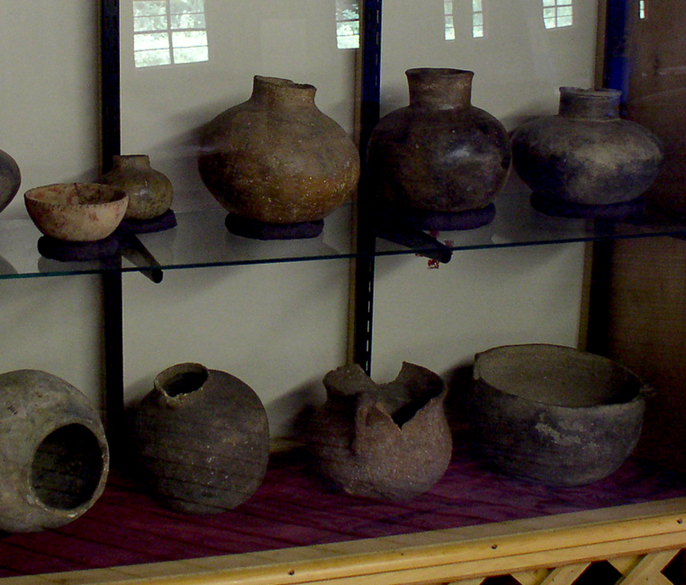 Mississippian pottery from Wickliffe Mounds (western Kentucky) — an illustration of Mississippian ceramics, not from Croley-Evans (15KX24; address restricted)