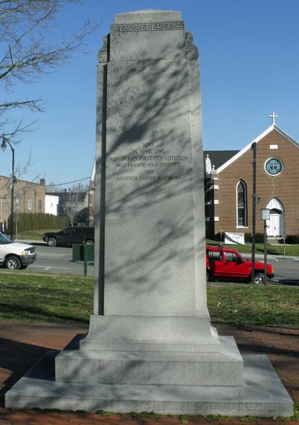 Monument to Kentucky's first constitution, Danville
