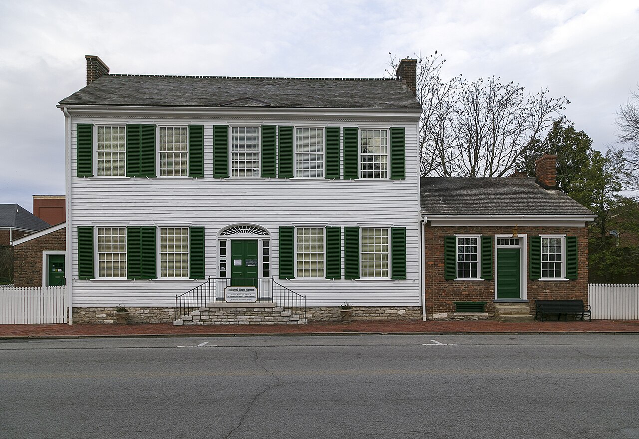 Ephraim McDowell House (with apothecary wing), South Second Street, Danville