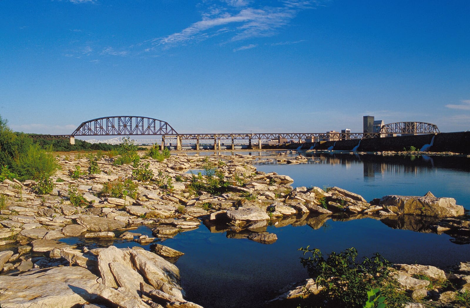 Looking southeast from the Falls of the Ohio