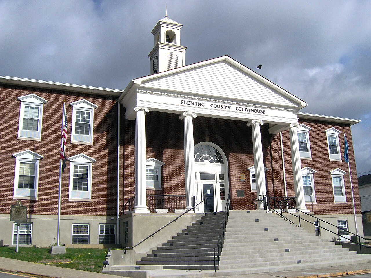 Fleming County Courthouse, Flemingsburg (photographed 2007)—a later courthouse on the county seat Stockton laid out