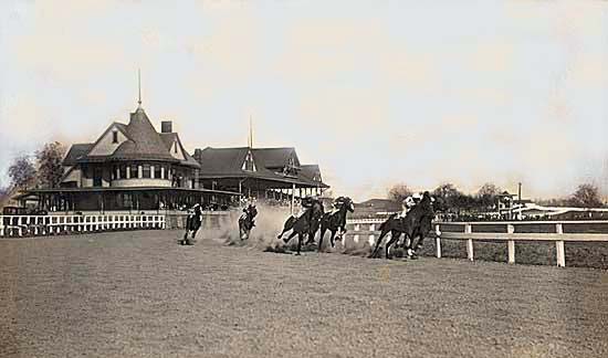 Kentucky Association race track, Lexington, on a 1920 postcard