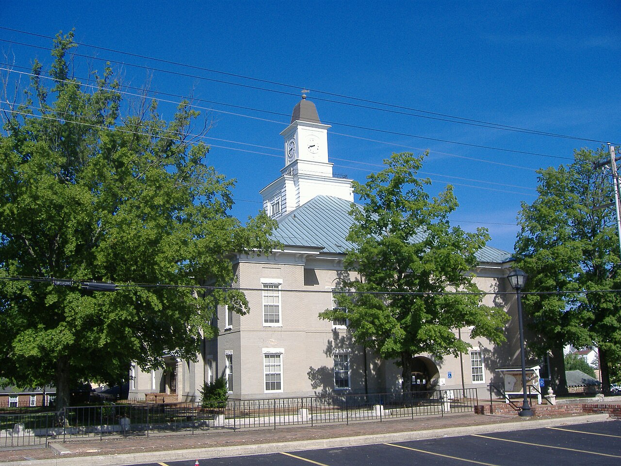 Logan County Courthouse, Russellville (photographed 2008)—a later courthouse on the county seat, not the 1790s town