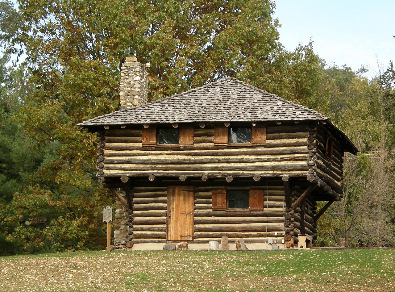 Fort Ouiatenon blockhouse, Tippecanoe County, Indiana