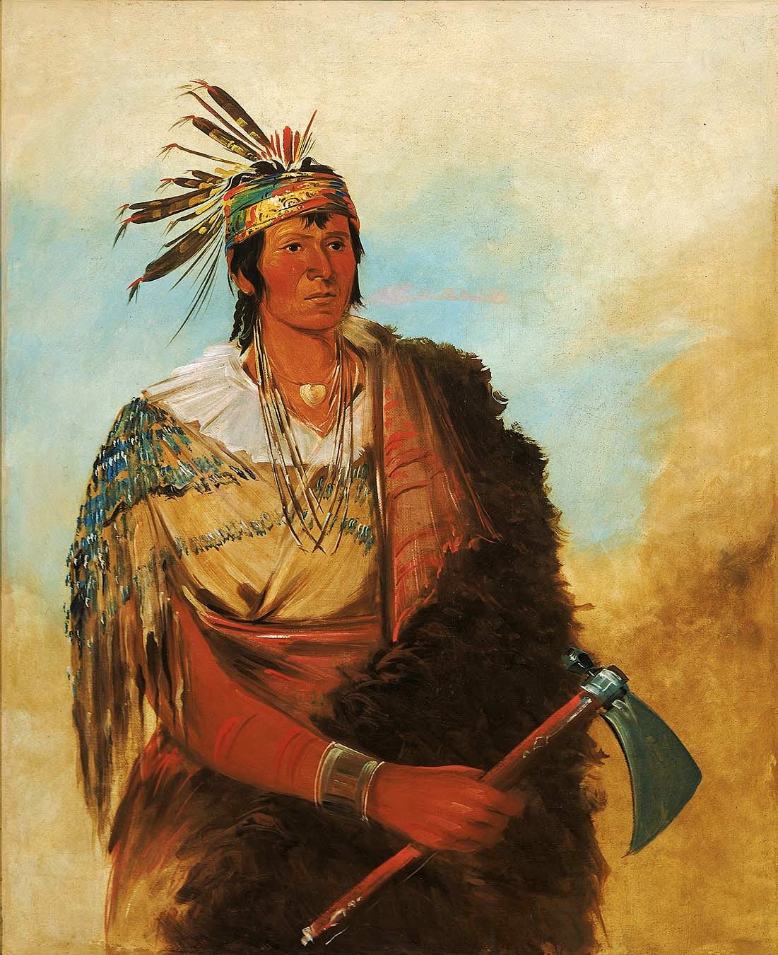 Go-to-ków-páh-ah, Stands by Himself, a Distinguished Brave