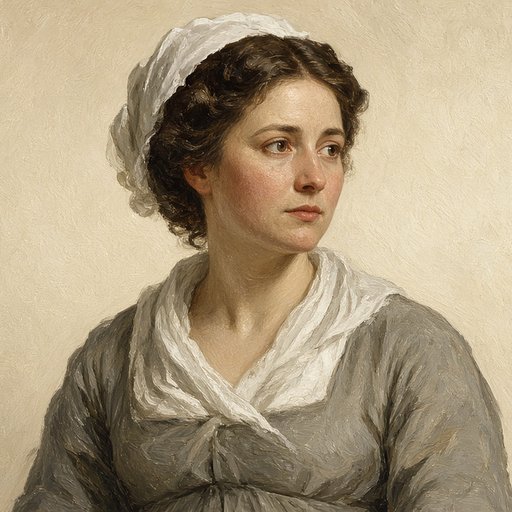 AI illustration of Ann Logan Hardin, daughter of Benjamin Logan, about 1800