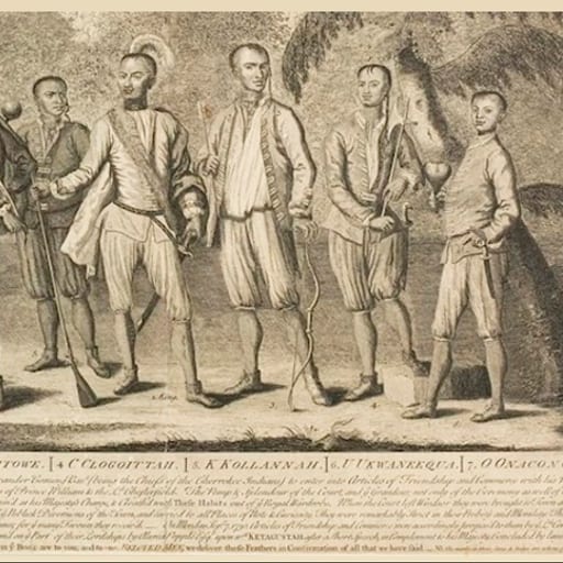 Detail from a group scene of Attakullakulla