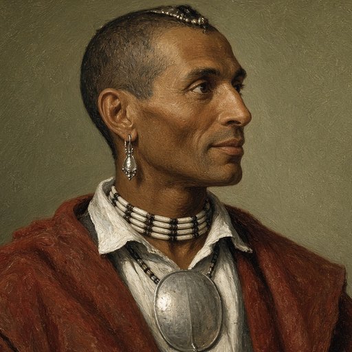 AI illustration of Captain Dick, Cherokee leader who met Knox's long hunters, about 1770