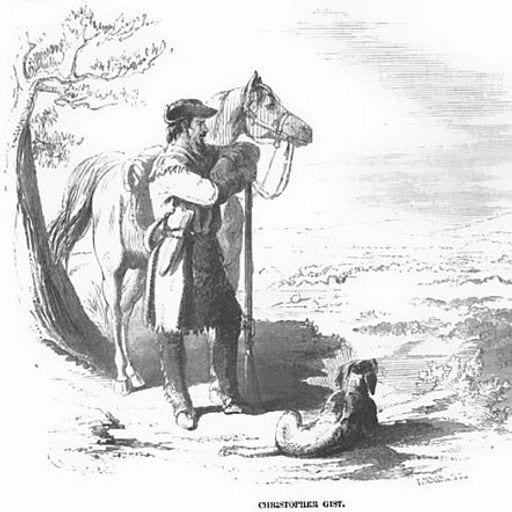 Imagined posthumous portrait of Christopher Gist