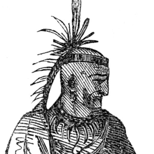 Imagined posthumous portrait of Cornstalk