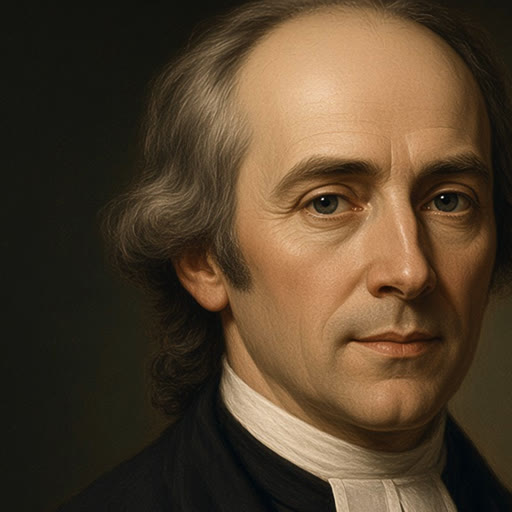 AI illustration of Father David Rice, Presbyterian minister and founder of Concord Church in Danville, about 1792
