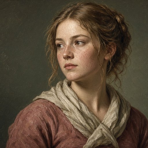 AI illustration of Fanny Callaway, daughter of Richard Callaway, about 1776
