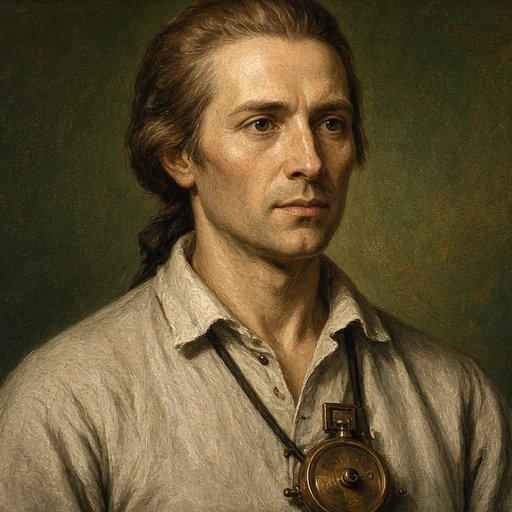AI illustration of Hancock Taylor, Virginia surveyor, about 1774