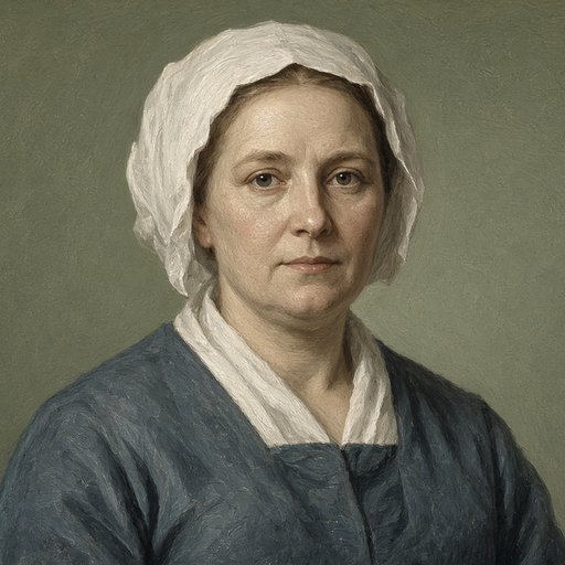 AI illustration of Hannah Boone Stewart Pennington, Daniel Boone's sister and Kentucky pioneer