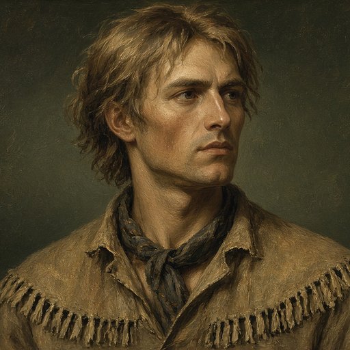 AI illustration of Israel Boone, son of Daniel Boone, killed at Blue Licks in 1782