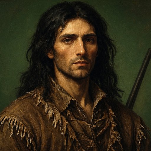 AI illustration of James Knox, long hunter, about 1770