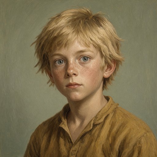 AI illustration of Jones Hoy as a boy at Hoy's Station, about 1782