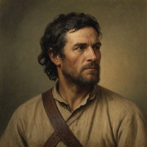 AI illustration of Matthew Arbuckle Sr., Fort Randolph commander, about 1777