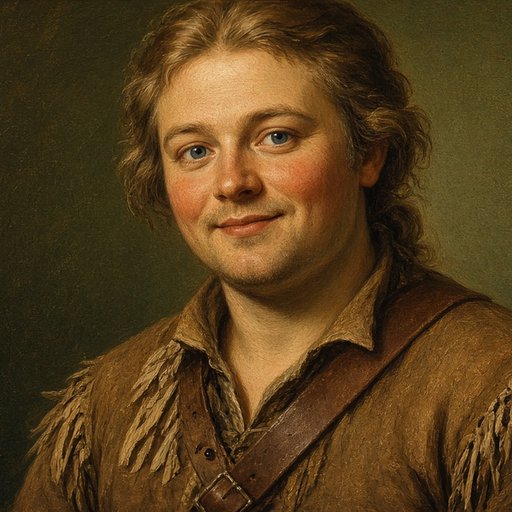 AI illustration of Michael Stoner, long hunter, about 1774