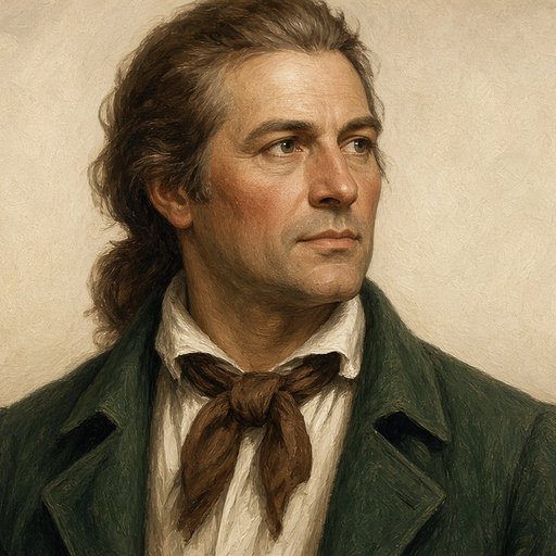 AI illustration of Robert Johnson, founder of Johnson's Station, about 1783