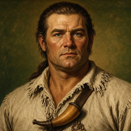AI illustration of William Whitley, Kentucky frontiersman, about 1790